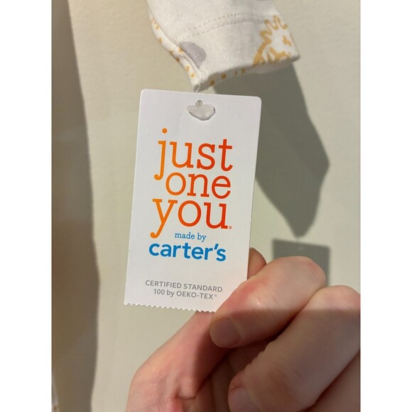 NWT Carter's Just One You White Safari Animal Sleeper - 9M - Picture 3 of 4